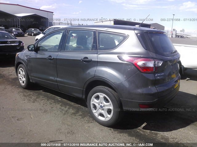 1FMCU0F71HUC87791 - 2017 FORD ESCAPE S GRAY photo 3