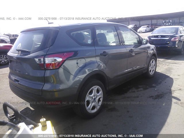 1FMCU0F71HUC87791 - 2017 FORD ESCAPE S GRAY photo 4