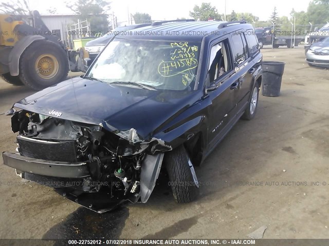 1C4NJPFB4ED909413 - 2014 JEEP PATRIOT LATITUDE BLACK photo 2