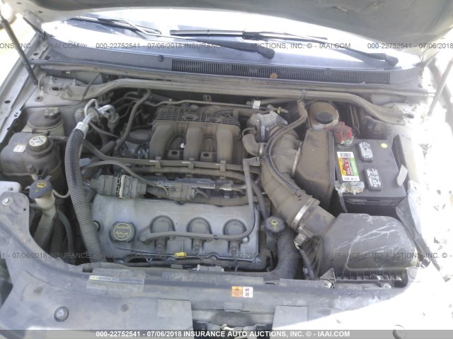 1FAHP24W88G153436 - 2008 FORD TAURUS SEL CREAM photo 10