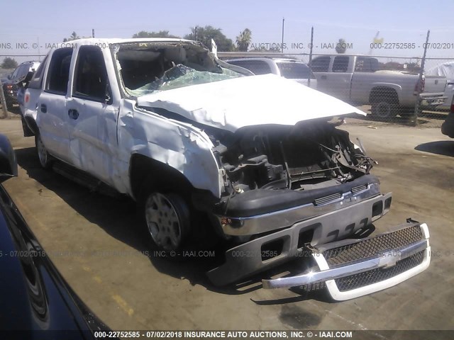 3GNEC13T53G337649 - 2003 CHEVROLET AVALANCHE C1500 WHITE photo 1