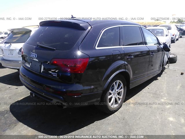 WA1DGBFE6ED016452 - 2014 AUDI Q7 PRESTIGE BLACK photo 4