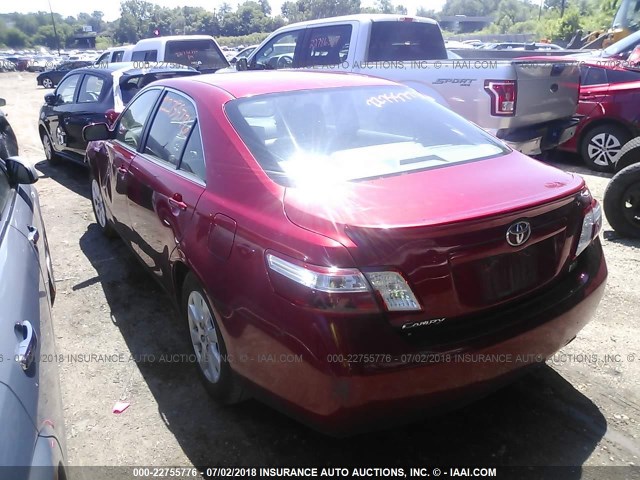 JTNBB46K473029010 - 2007 TOYOTA CAMRY NEW GENERAT HYBRID RED photo 3