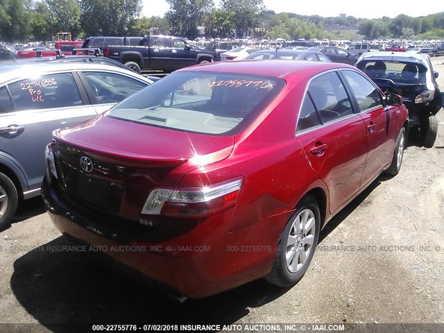 JTNBB46K473029010 - 2007 TOYOTA CAMRY NEW GENERAT HYBRID RED photo 4