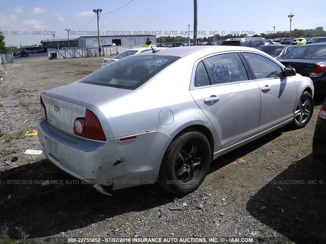 1G1ZB5E19BF197856 - 2011 CHEVROLET MALIBU LS 银色 照片 4