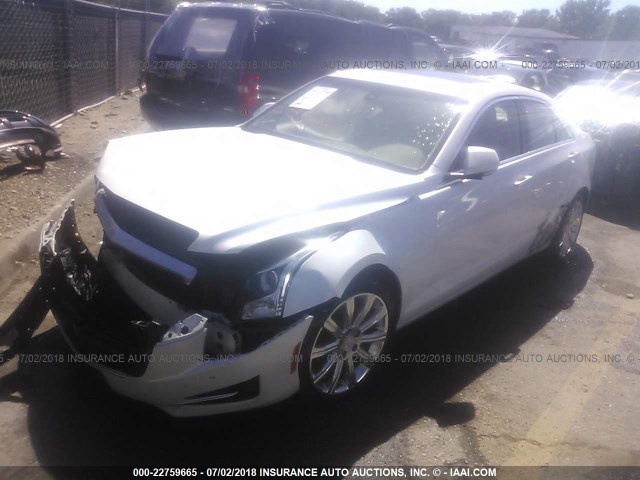 1G6AH5RX0F0119706 - 2015 CADILLAC ATS LUXURY WHITE photo 2