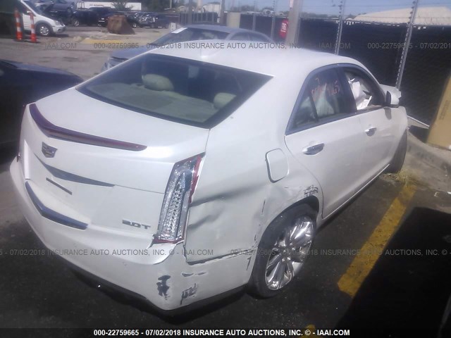 1G6AH5RX0F0119706 - 2015 CADILLAC ATS LUXURY WHITE photo 4