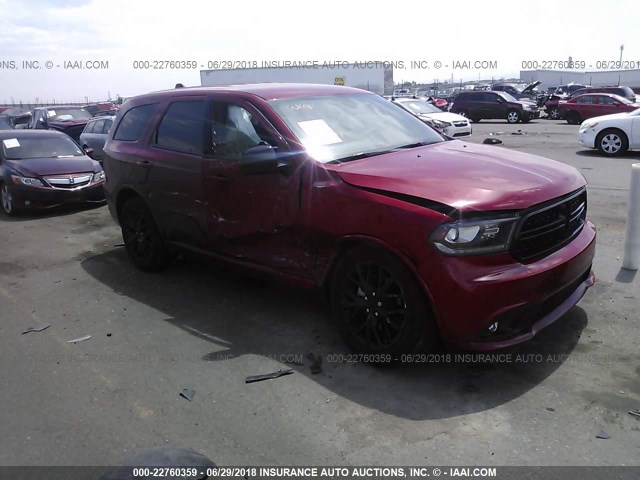 1C4RDHAG5GC361626 - 2016 DODGE DURANGO SXT RED photo 1