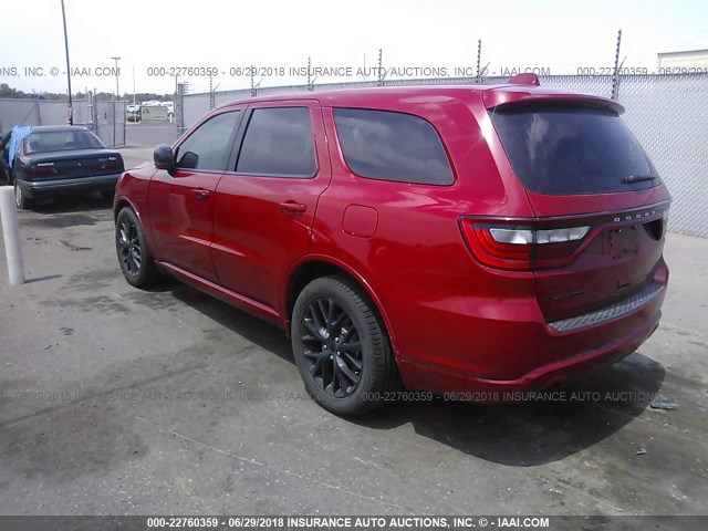 1C4RDHAG5GC361626 - 2016 DODGE DURANGO SXT RED photo 3