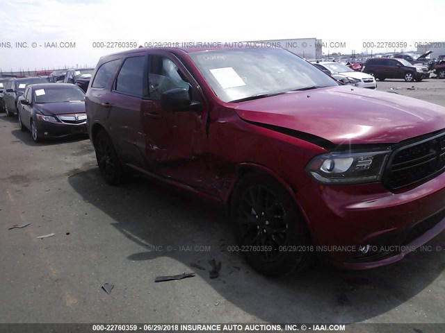 1C4RDHAG5GC361626 - 2016 DODGE DURANGO SXT RED photo 6