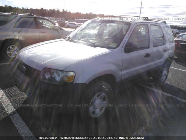 1FMYU02Z36KB09502 - 2006 FORD ESCAPE XLS SILVER photo 2