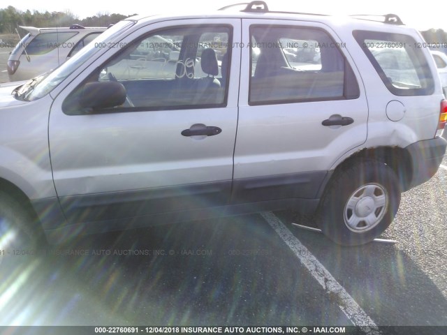 1FMYU02Z36KB09502 - 2006 FORD ESCAPE XLS SILVER photo 6