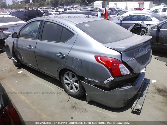 3N1CN7AP0EL852879 - 2014 NISSAN VERSA S/S PLUS/SV/SL SILVER photo 3