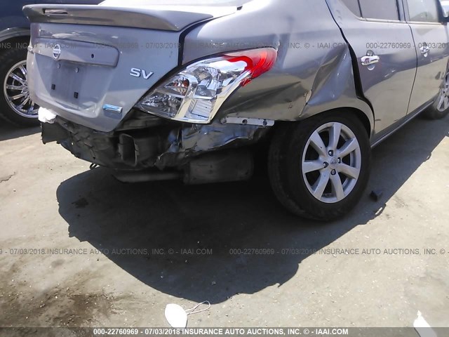 3N1CN7AP0EL852879 - 2014 NISSAN VERSA S/S PLUS/SV/SL SILVER photo 6