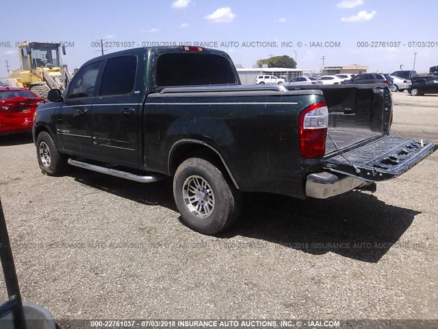 5TBET34174S436843 - 2004 TOYOTA TUNDRA DOUBLE CAB SR5 GREEN photo 3