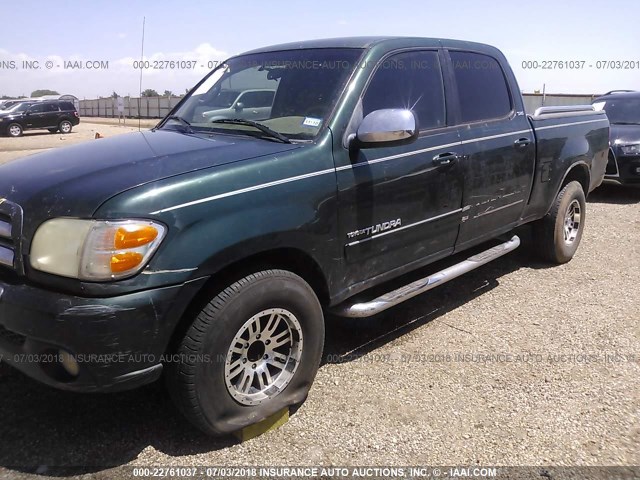 5TBET34174S436843 - 2004 TOYOTA TUNDRA DOUBLE CAB SR5 GREEN photo 6