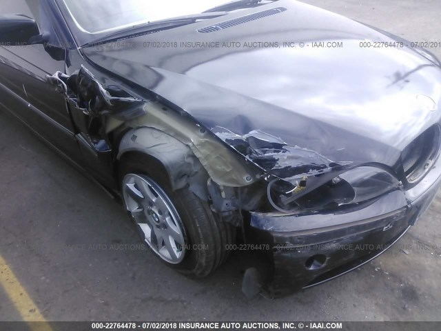 WBAEV33463KL83021 - 2003 BMW 325 I BLACK photo 6