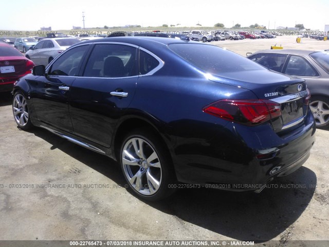 JN1BY1PP4JM330442 - 2018 INFINITI Q70L 3.7 LUXE Navy photo 3