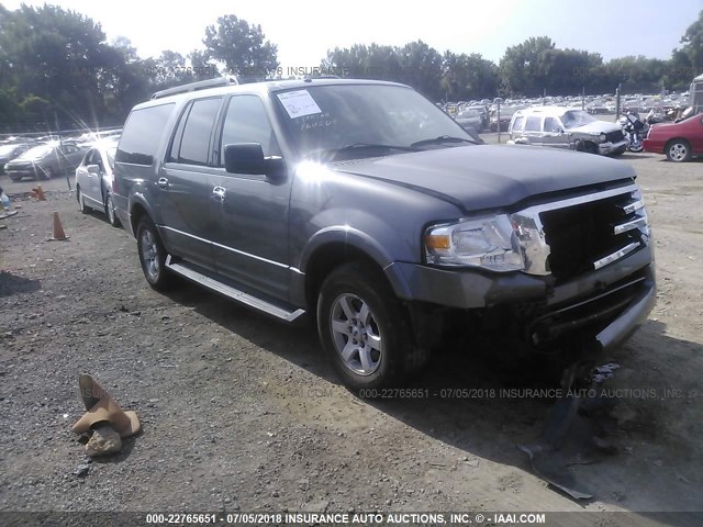 1FMJK1G56AEB65184 - 2010 FORD EXPEDITION EL XLT GRAY photo 1