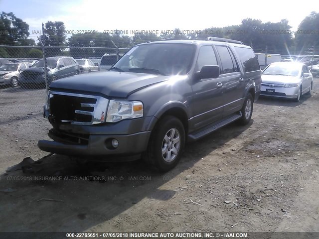 1FMJK1G56AEB65184 - 2010 FORD EXPEDITION EL XLT GRAY photo 2