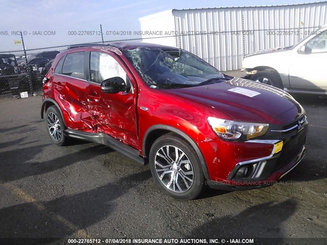 JA4AR4AW6JU002862 - 2018 MITSUBISHI OUTLANDER SPORT SEL/GT RED photo 1