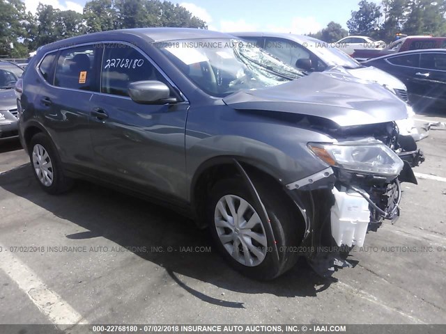 5N1AT2MT9GC855795 - 2016 NISSAN ROGUE S/SL/SV GRAY photo 1