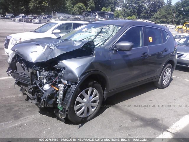 5N1AT2MT9GC855795 - 2016 NISSAN ROGUE S/SL/SV GRAY photo 2