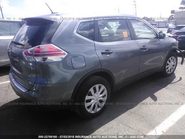 5N1AT2MT9GC855795 - 2016 NISSAN ROGUE S/SL/SV GRAY photo 4