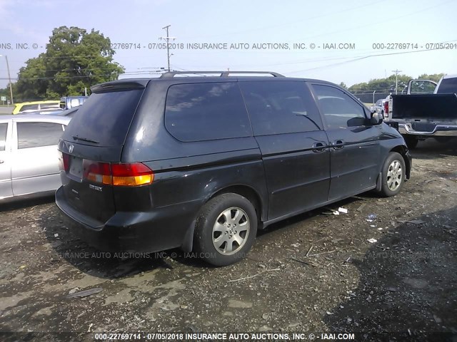 5FNRL18974B047542 - 2004 HONDA ODYSSEY EXL BLACK photo 4