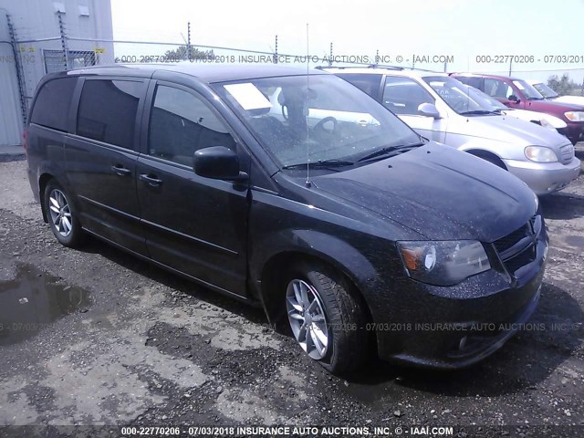 2C4RDGEG3ER421024 - 2014 DODGE GRAND CARAVAN R/T BLACK photo 1