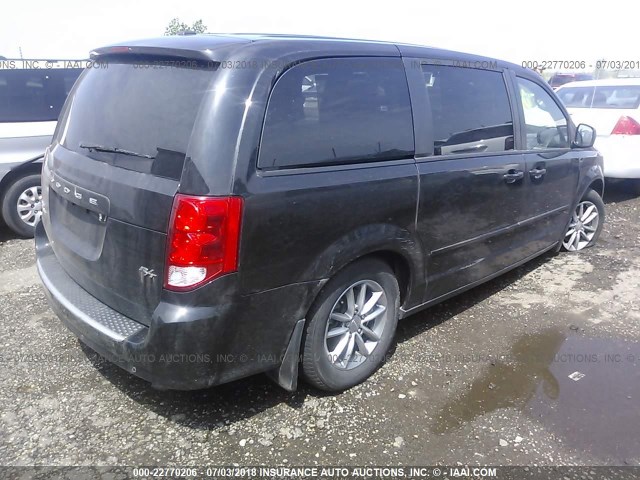 2C4RDGEG3ER421024 - 2014 DODGE GRAND CARAVAN R/T BLACK photo 4