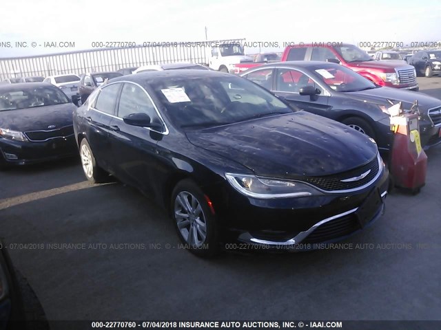 1C3CCCAB5FN563745 - 2015 CHRYSLER 200 LIMITED BLACK photo 1