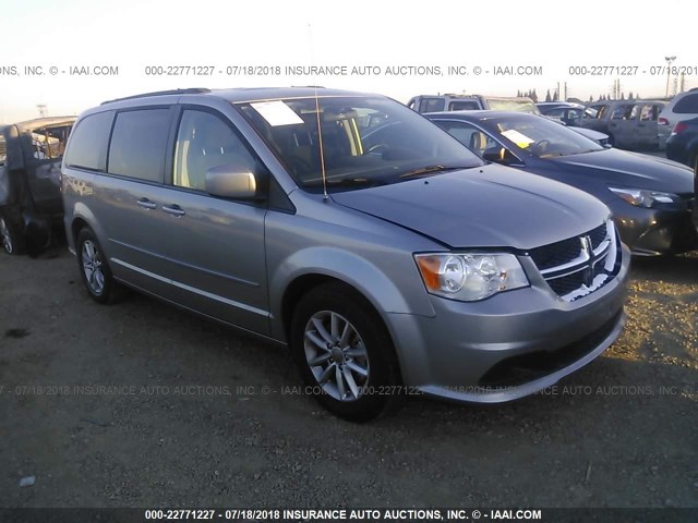 2C4RDGCG9GR272544 - 2016 DODGE GRAND CARAVAN SXT GRAY photo 1