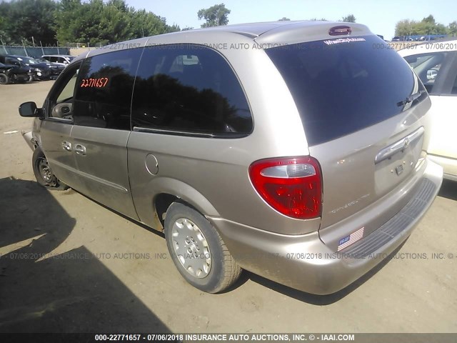 2C4GP24R03R338202 - 2003 CHRYSLER TOWN & COUNTRY  GOLD photo 3