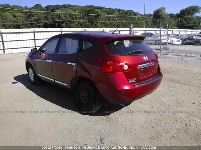 JN8AS5MV4BW311498 - 2011 NISSAN ROGUE S/SV/KROM RED photo 3