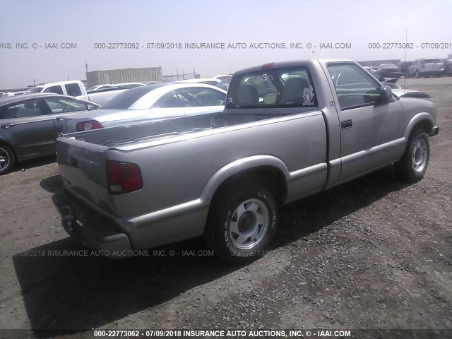 1GTCS1448XK500531 - 1999 GMC SONOMA TAN photo 4