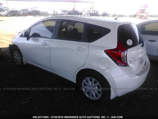 3N1CE2CP2EL427423 - 2014 NISSAN VERSA NOTE S/S PLUS/SV/SL WHITE photo 3