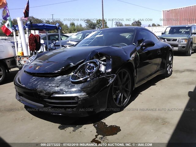 WP0AB2A9XDS123127 - 2013 PORSCHE 911 CARRERA S BLACK photo 2