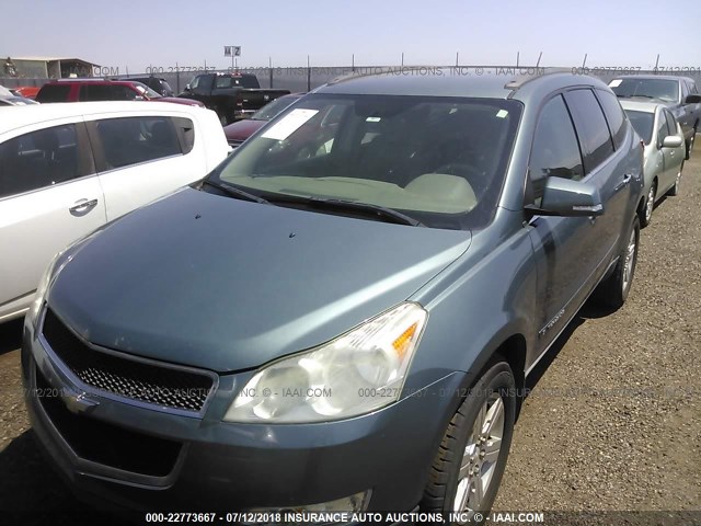 1GNER23D79S156258 - 2009 CHEVROLET TRAVERSE LT TURQUOISE photo 6