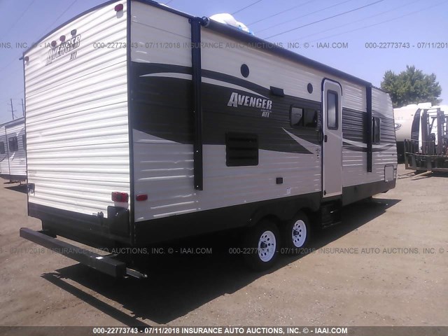 5ZT2AVKB9HB914506 - 2017 FOREST RIVER AVENGER  棕色 照片 4