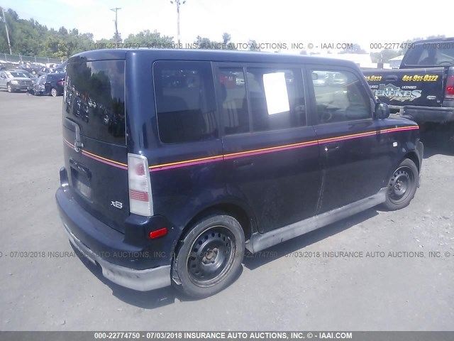 JTLKT324364051502 - 2006 TOYOTA SCION XB Көк фото 4
