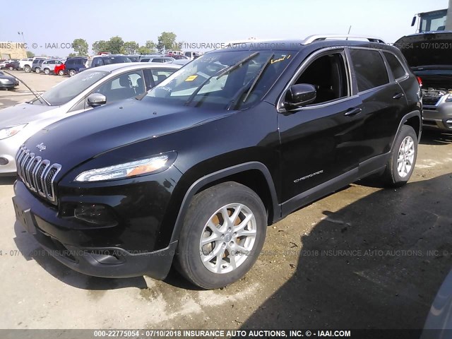 1C4PJMCB5FW734364 - 2015 JEEP CHEROKEE LATITUDE BLACK photo 2