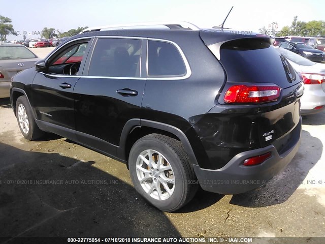 1C4PJMCB5FW734364 - 2015 JEEP CHEROKEE LATITUDE BLACK photo 3