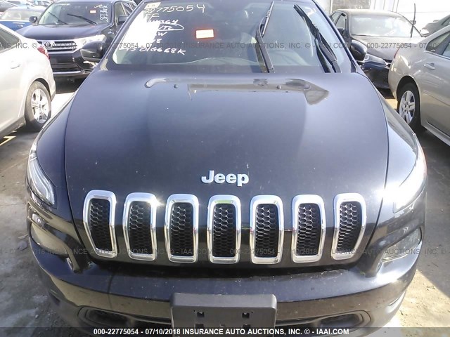 1C4PJMCB5FW734364 - 2015 JEEP CHEROKEE LATITUDE BLACK photo 6