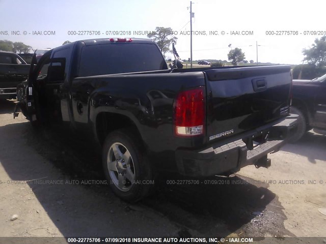 1GT4K1B62AF122828 - 2010 GMC SIERRA K2500 SLT BLACK photo 3