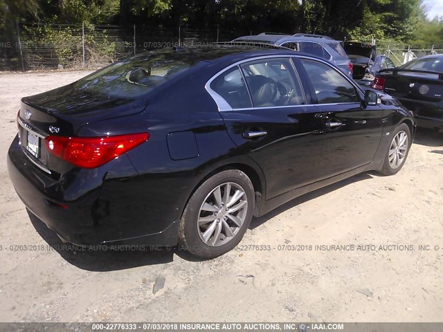 JN1BV7AR3FM393013 - 2015 INFINITI Q50 PREMIUM/SPORT BLACK photo 4