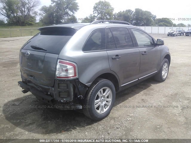 2FMDK36C99BA62079 - 2009 FORD EDGE SE GRAY photo 4