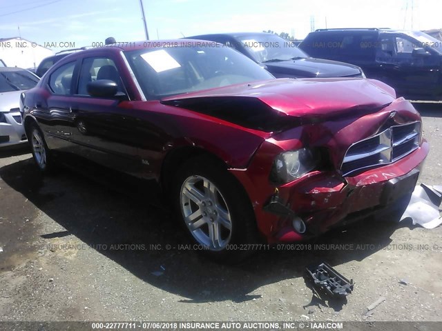 2B3KA43G56H302797 - 2006 DODGE CHARGER SE/SXT RED photo 1