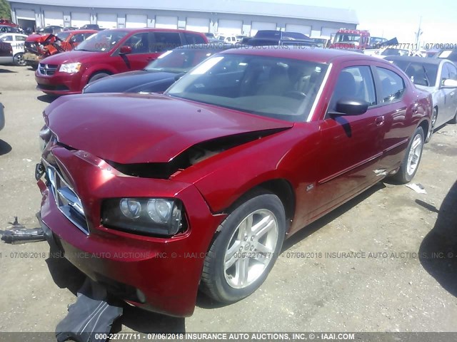 2B3KA43G56H302797 - 2006 DODGE CHARGER SE/SXT RED photo 2