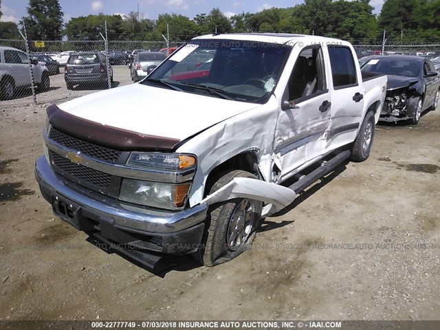 1GCDT43E788208168 - 2008 CHEVROLET COLORADO LT WHITE photo 2